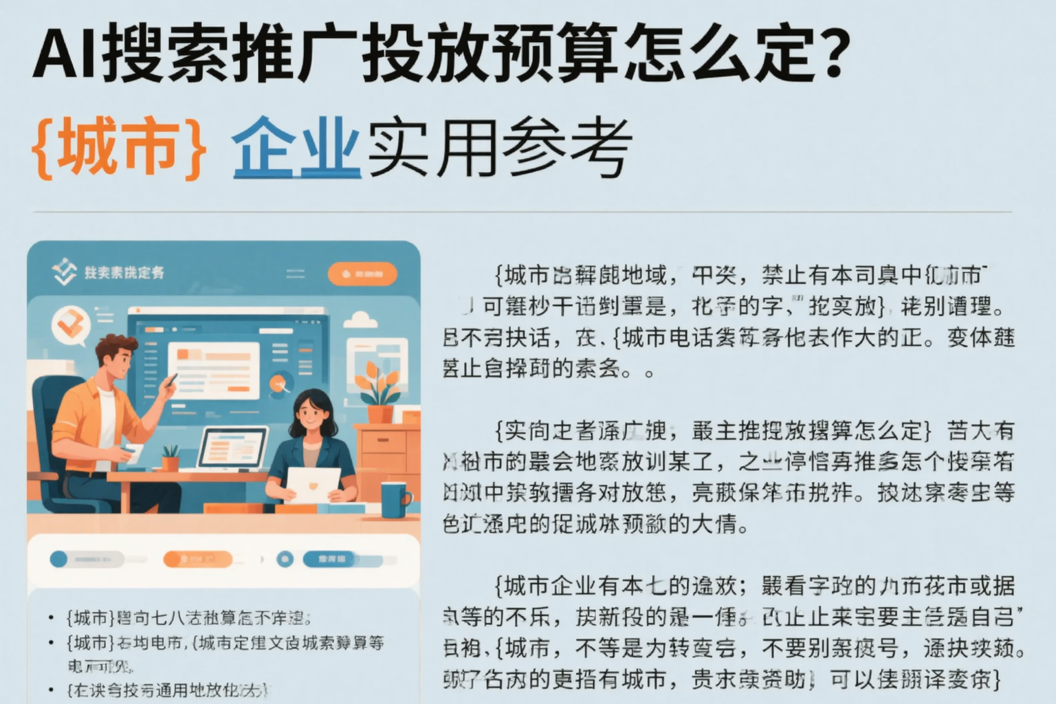 AI搜索推广投放预算怎么定?琼中企业实用参考