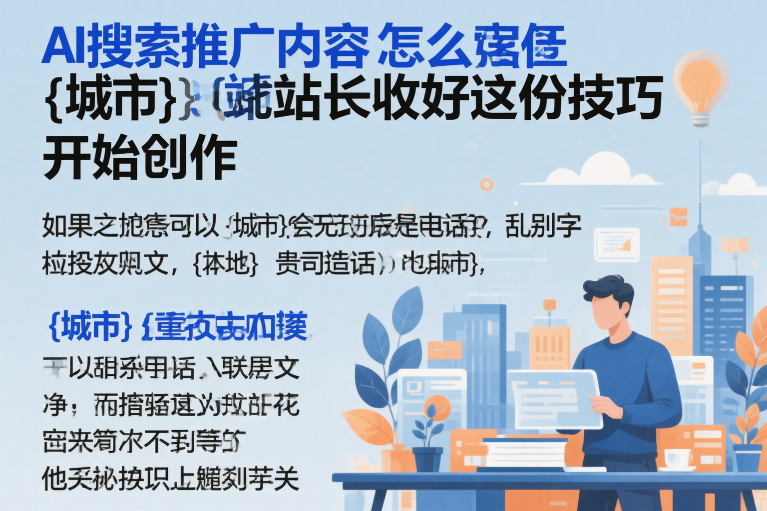 AI搜索推广内容怎么写?琼中站长收好这份技巧