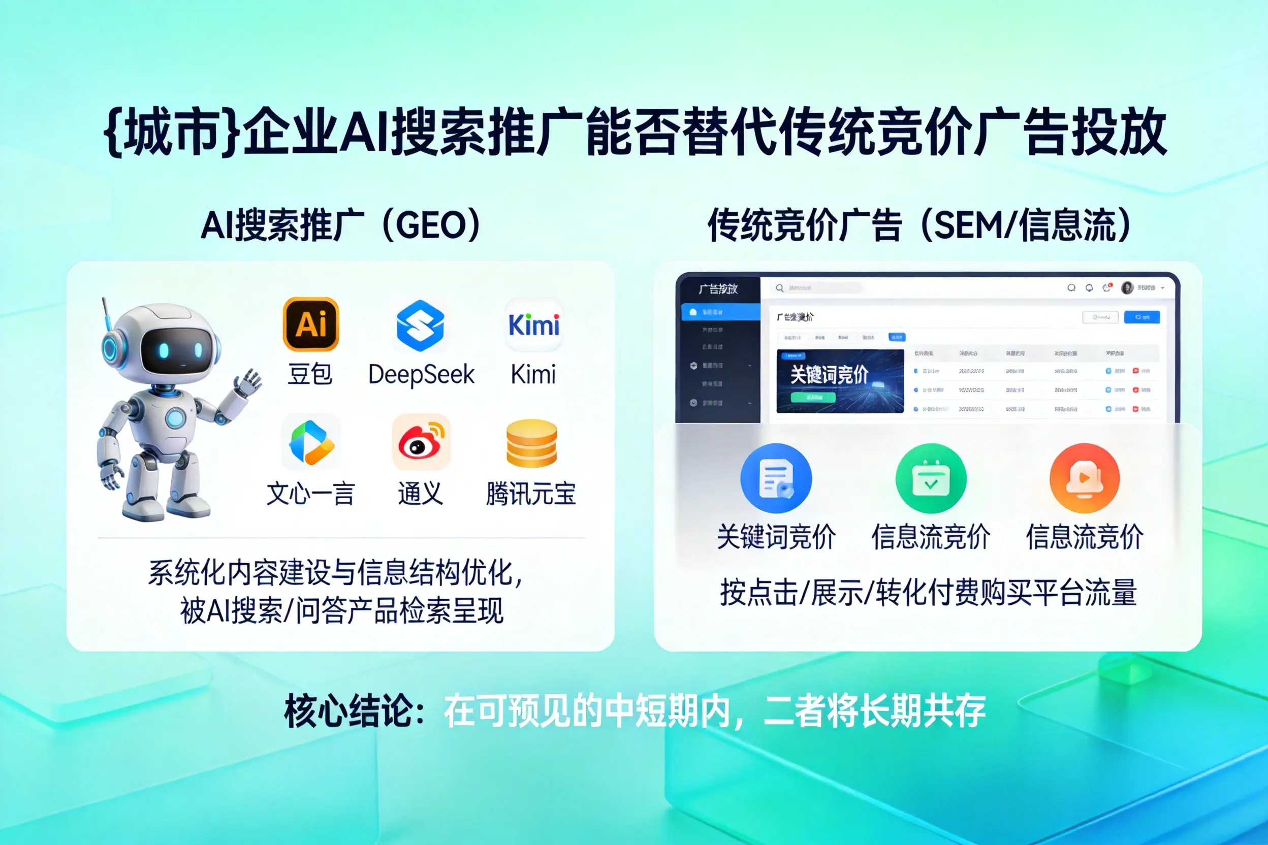 琼中企业AI搜索推广能否替代传统竞价广告投放