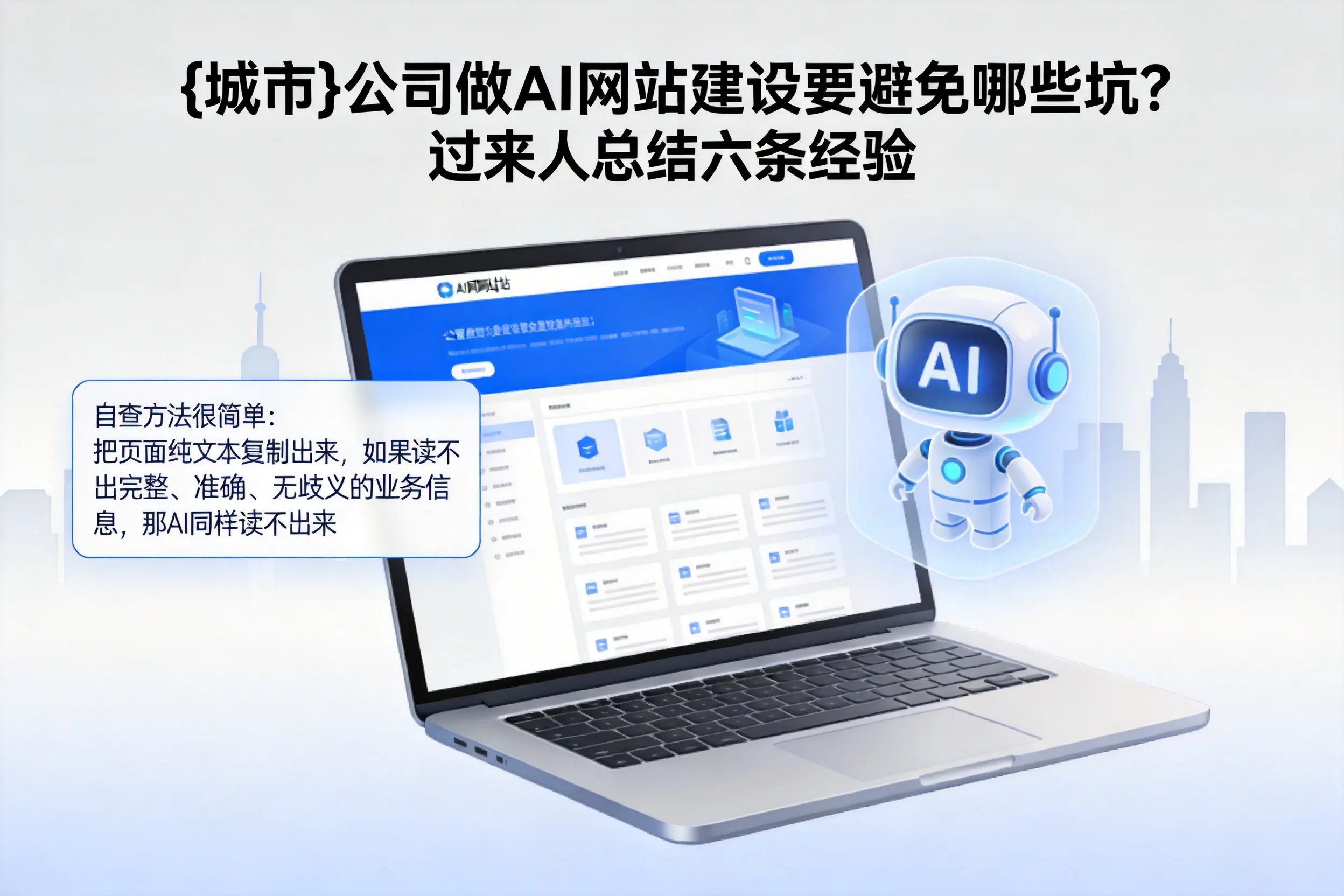 琼中公司做AI网站建设要避免哪些坑?过来人总结六条经验