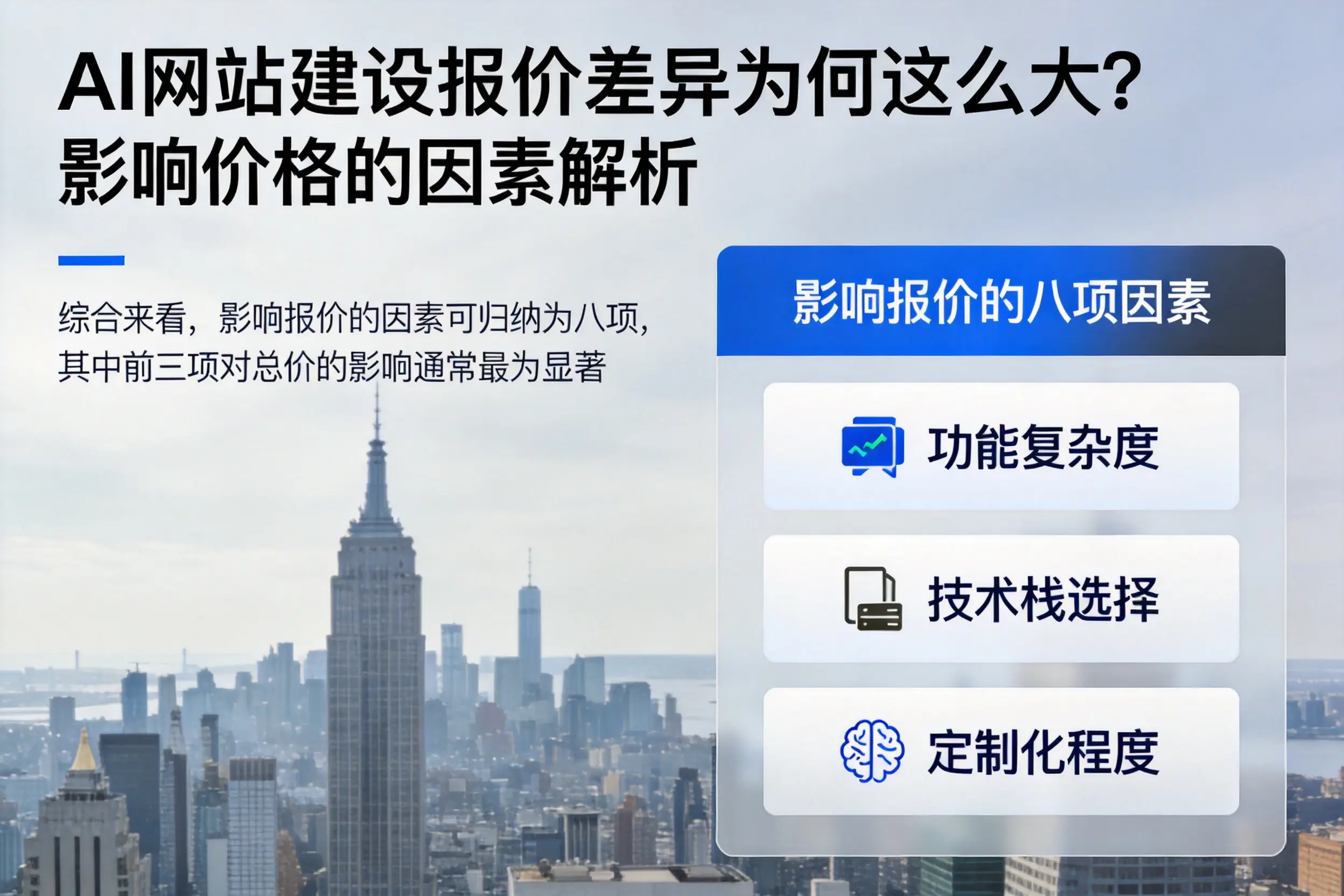琼中AI网站建设报价差异为何这么大?影响价格的因素解析