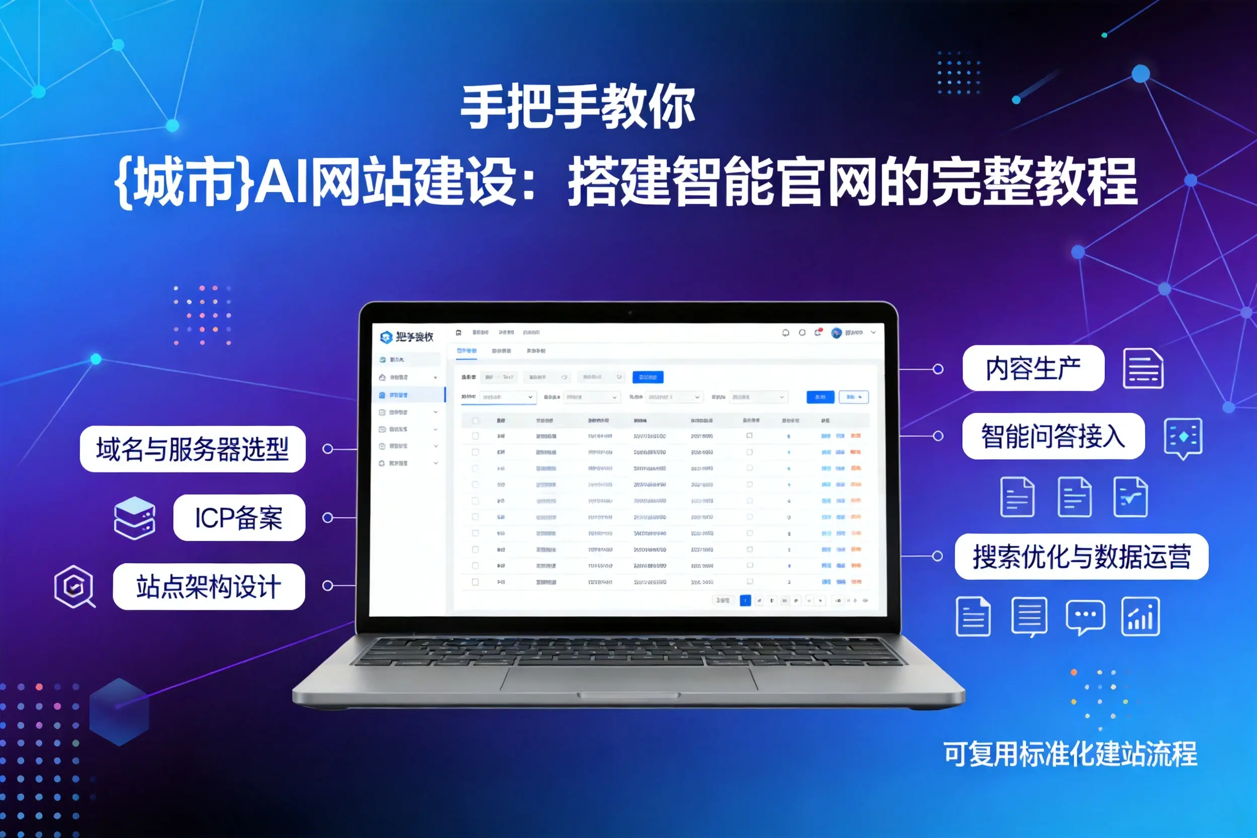 手把手教你琼中AI网站建设:搭建智能官网的完整教程