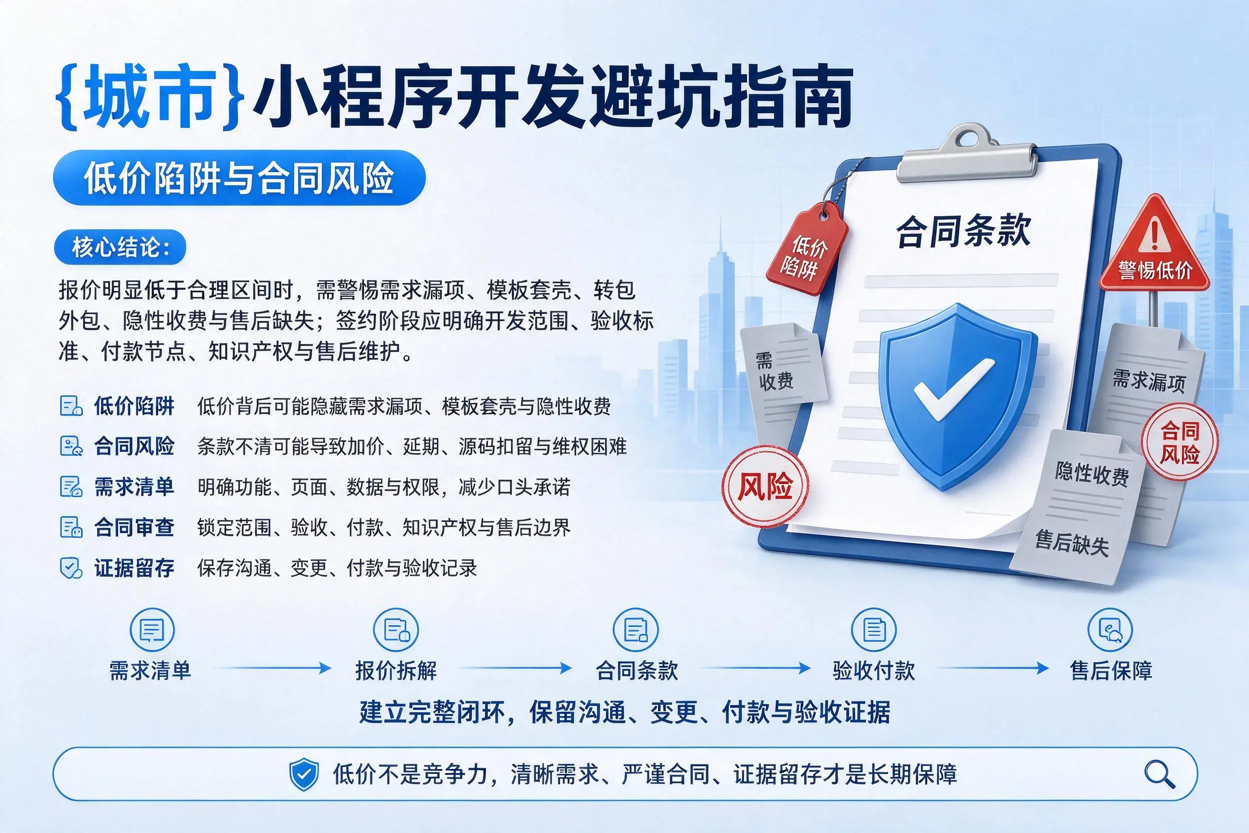 琼中小程序开发避坑指南:低价陷阱与合同风险