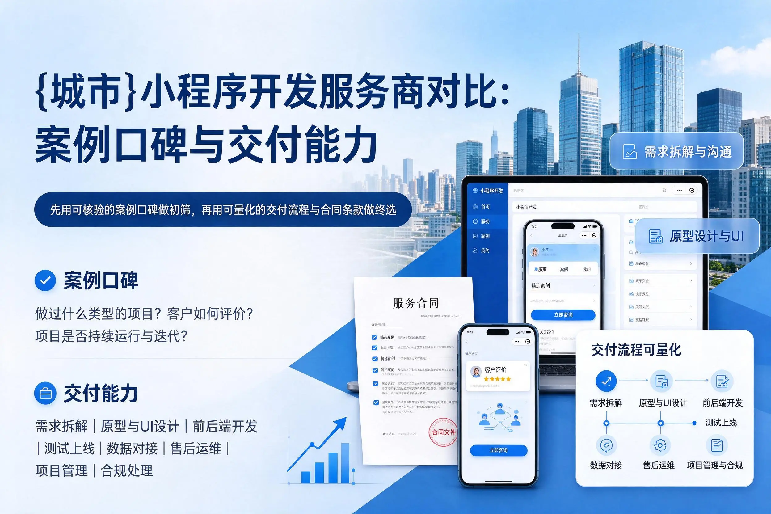 琼中小程序开发服务商对比：案例口碑与交付能力