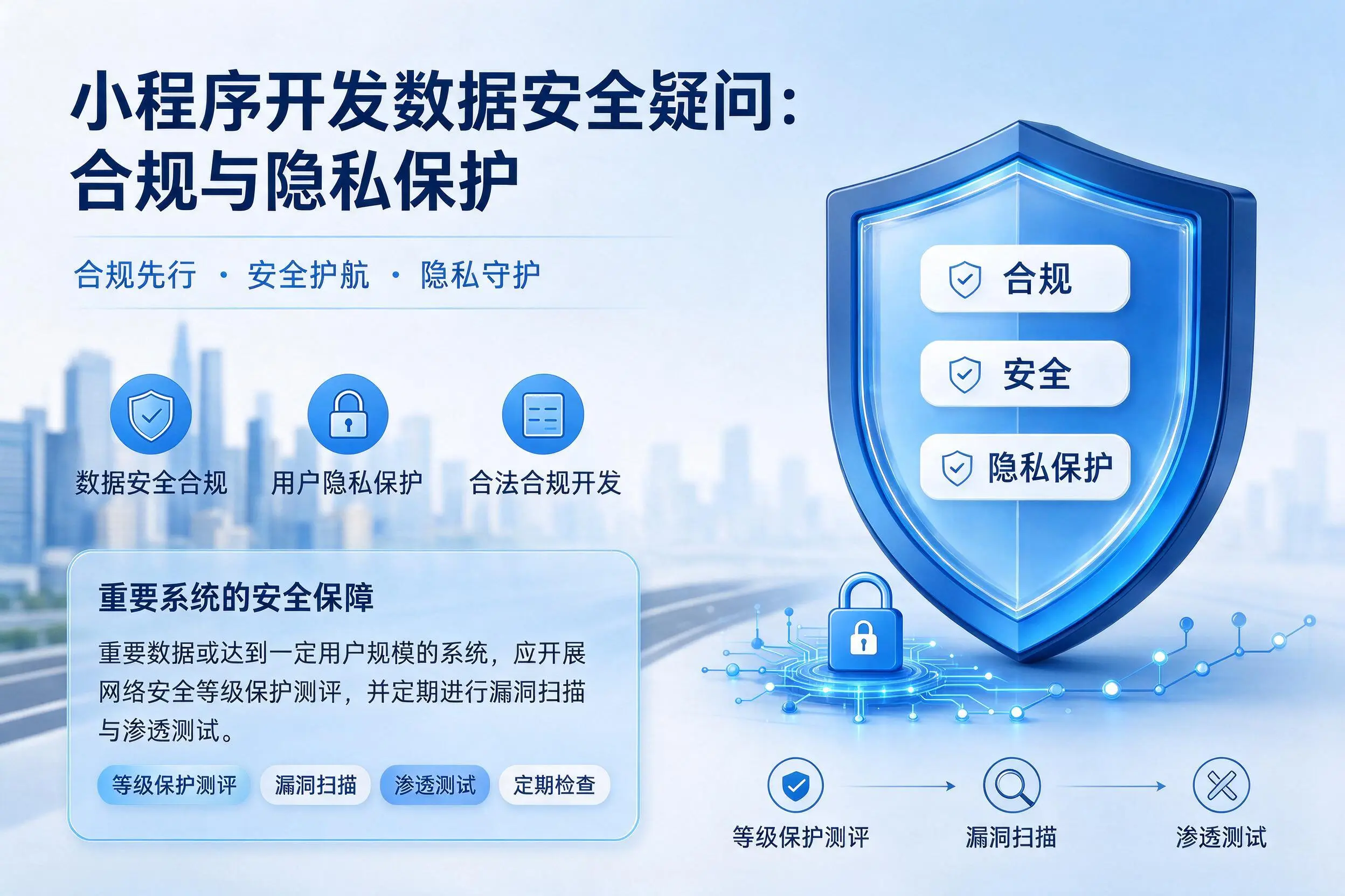 琼中小程序开发数据安全疑问:合规与隐私保护
