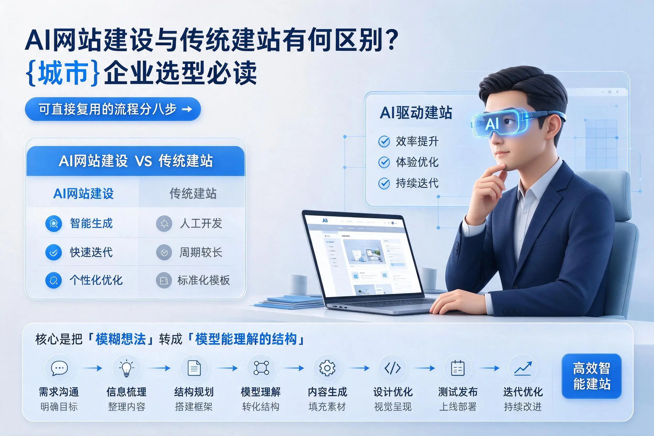 AI网站建设与传统建站有何区别？琼中企业选型必读